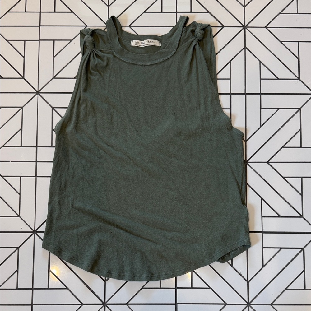 We The Free Forest Green Muscle Tee